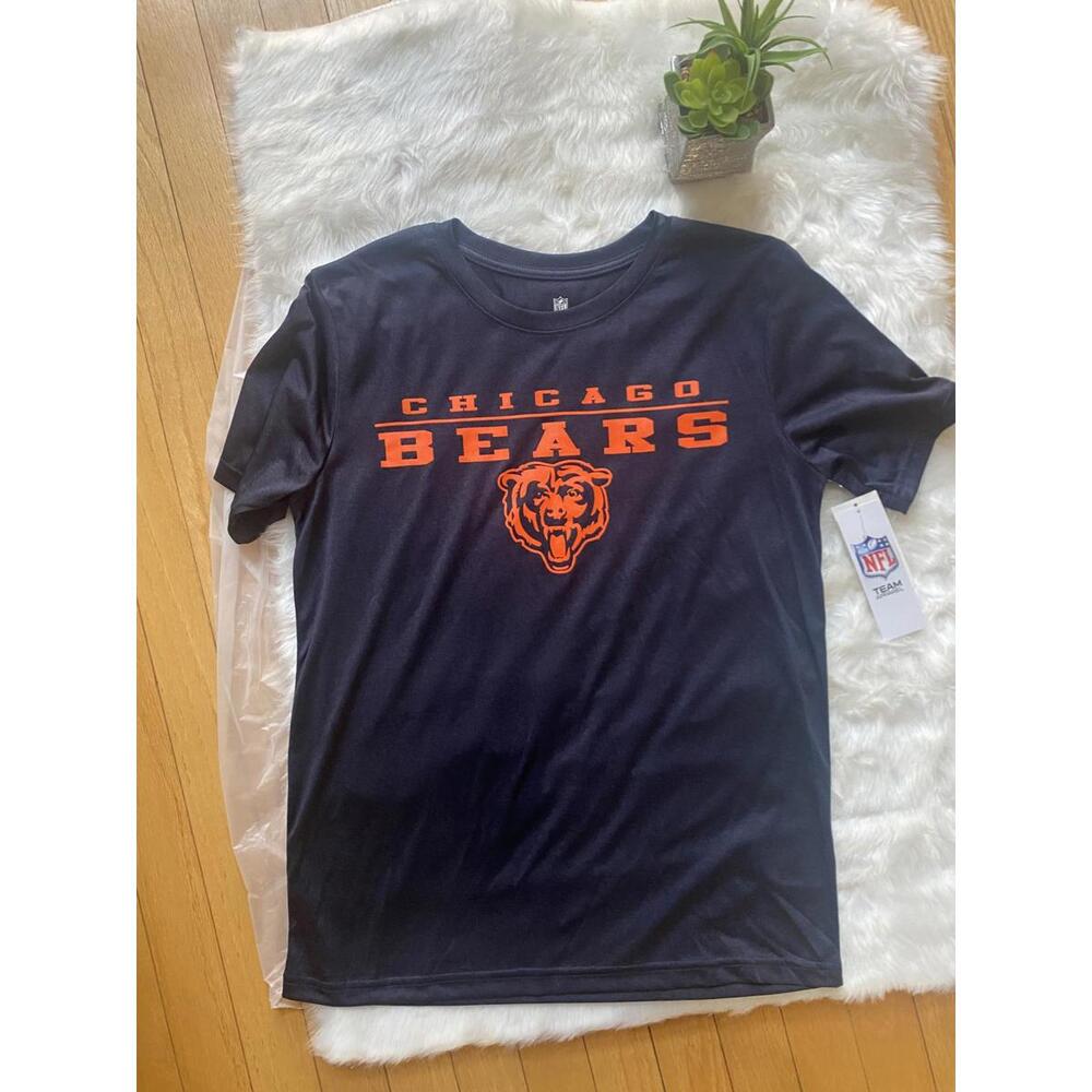 Chicago Bears Short Sleeve Tee - Navy blue with Orange Logo